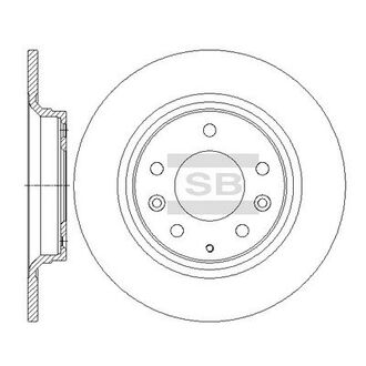 Диск тормозной MAZDA 626 V STATION WAGON задн. (SANGSIN) Hi-Q (SANGSIN) SD4412