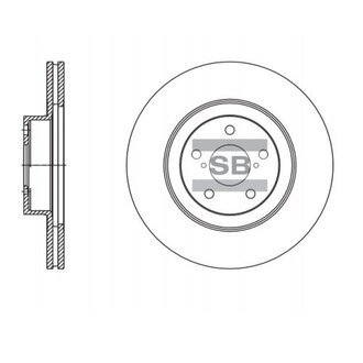 Диск гальмівний Hi-Q (SANGSIN) SD4703