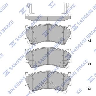 Тормозные колодки Hi-Q (SANGSIN) SP1122