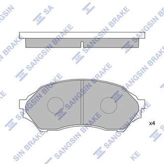 Колодка торм. диск. mazda 323 f передн. (sangsin) Hi-Q (SANGSIN) SP1227