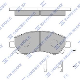 Колодка торм. диск. subaru impreza,legacy, 1.6i,2.0i 16v 94.09-,99.04- передн. (sangsin) Hi-Q (SANGSIN) SP1228