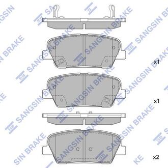 Колодка торм. диск. hyundai genesis 3.3, 3.8, 4.6 07- kia sorento 10-, mohave задн. (sangsin) Hi-Q (SANGSIN) SP1247