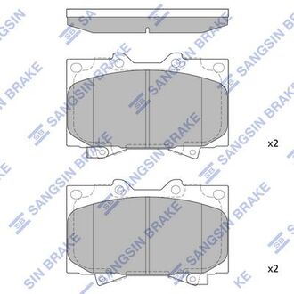 Колодка торм. диск. toyota land cruiser 05-07 передн. (sangsin) Hi-Q (SANGSIN) SP1379