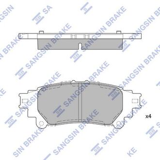 Колодки дискового тормоза Hi-Q (SANGSIN) SP1458