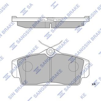 Колодка торм. диск. nissan primera p11 99-02 передн. (sangsin) Hi-Q (SANGSIN) SP1482