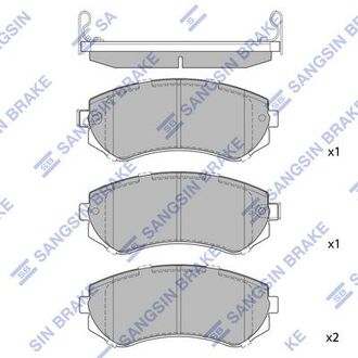 Тормозные колодки Hi-Q (SANGSIN) SP1492