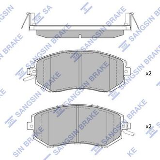 Тормозные колодки Hi-Q (SANGSIN) SP1553