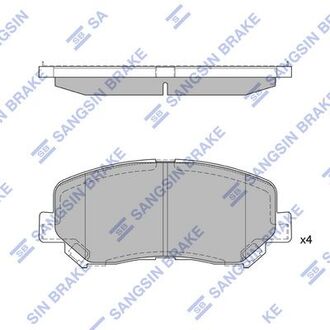 Колодки дискового тормоза Hi-Q (SANGSIN) SP1671