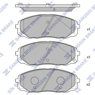 Колодки дискового тормоза Hi-Q (SANGSIN) SP1688