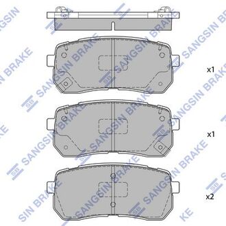 Тормозные колодки Hi-Q (SANGSIN) SP1691