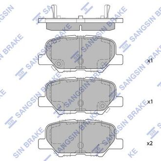 Тормозные колодки Hi-Q (SANGSIN) SP1731