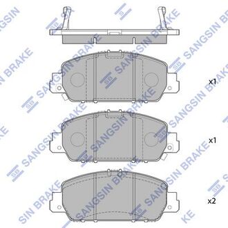 Тормозные колодки Hi-Q (SANGSIN) SP1779