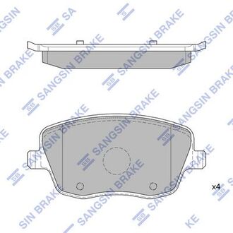 Колодка торм. диск. seat ibiza v (6j5) 10- (d1437) передн. (sangsin) Hi-Q (SANGSIN) SP1806