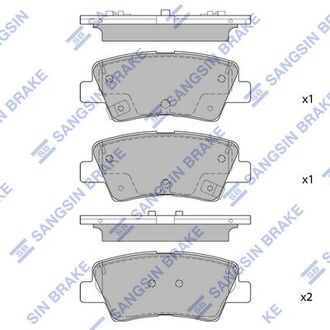 Тормозные колодки Hi-Q (SANGSIN) SP1851