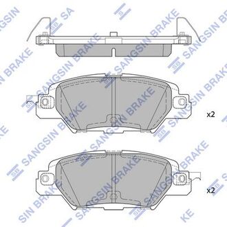 Тормозные колодки Hi-Q (SANGSIN) SP1860