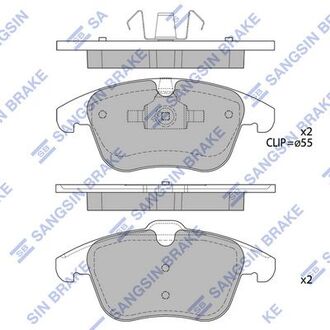 Колодка торм. диск. ford mondeo передн. (sangsin) Hi-Q (SANGSIN) SP2101-F