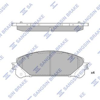 Колодки дискового тормоза Hi-Q (SANGSIN) SP2137