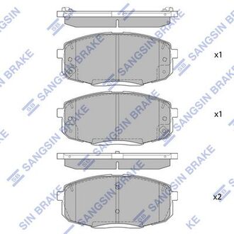 Колодки пер HYUNDAI CRETA 16- Hi-Q (SANGSIN) SP4098