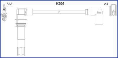 VW К-кт высоковольтных проводов Golf IV,Caddy,Polo,Skoda,Seat 1.4/1.6 HITACHI 134797