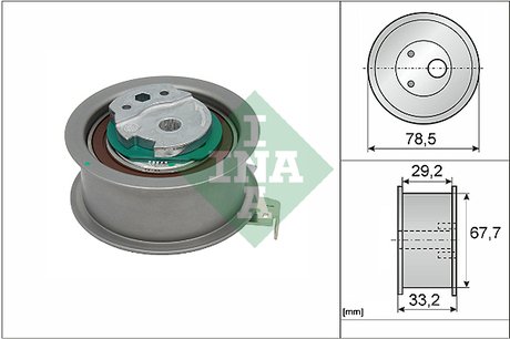 Натяжной ролик, ремень ГРМ INA 531092710