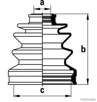 Пильовик ШРКШа Honda, Mazda, Mitsubishi JAKOPARTS J2884001