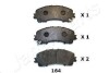 JAPANPARTS NISSAN колодки гальм. передн. X-Trail 1.6dCi 13-,Infiniti Q50 PA164AF