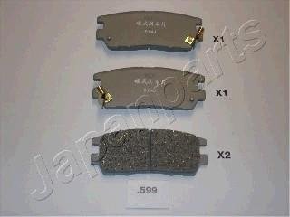 Комплект тормозных колодок JAPANPARTS PP-599AF