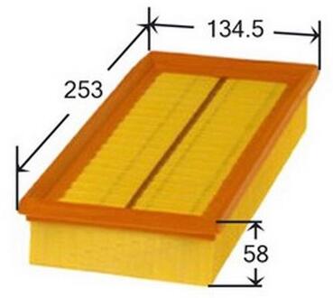 Фильтр воздушный 253/134.5/58 JS ASAKASHI A0229
