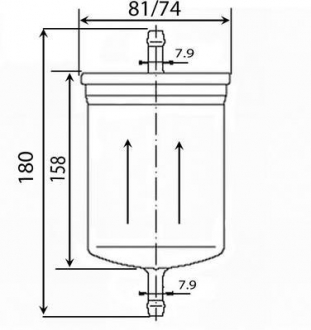 Фільтр паливний JS ASAKASHI FS2070