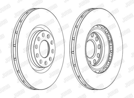 Диск гальмівний !.. Jurid 562205JC1