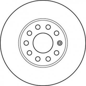 Диск тормозной SEAT TOLEDO, SKODA YETI, VW GOLF VI передн. вент. Jurid 562235JC