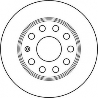 Диск тормозной skoda yeti, vw golf vi задн. Jurid 562236JC