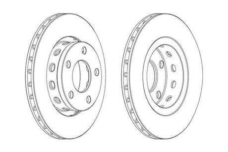 VW Тормозной диск задн.Audi A6 3.7/4.2,Passat 1.8/4.0 4 motion 98- Jurid 562515JC