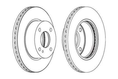 Гальмівний диск Jurid 562539JC