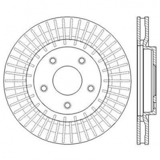 Диск тормозной nissan qashqai передн. Jurid 562578JC