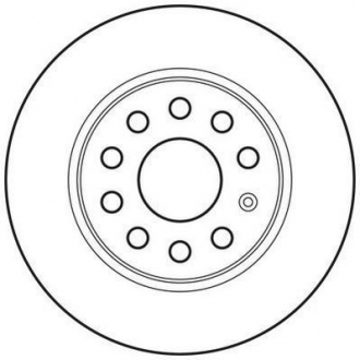 Диск тормозной skoda octavia 08-,superb 08-; vw caddy 2010-; seat leon 05- задн. Jurid 562614JC