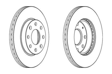 CHEVROLET Диск тормозной передн.Aveo,Spark 02- Jurid 563019JC