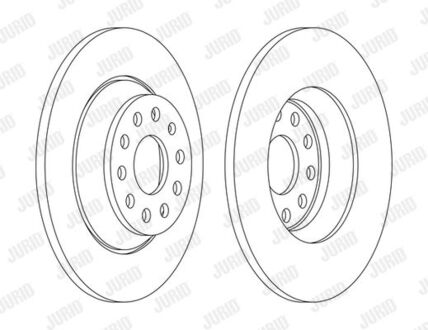 Диск гальмівний AU/SE/SK/VW tyі Jurid 563168JC