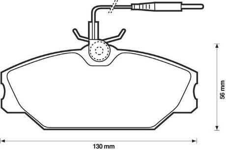 RENAULT Тормозные колодки передн.25 84-,Laguna I,Megane,Safrane I,II,Scenic 92- Jurid 571476J