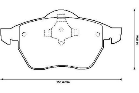 Колодки тормозные передние SHARAN,FORD GALAXY 95- Jurid 571900J