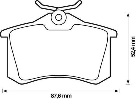 VW Гальмівні колодки задн. Golf, Bora, Passat,Octavia, Audi Jurid 571906D