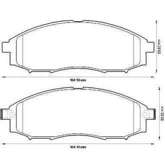 NISSAN Тормозные колодки передн. Navara 02- Jurid 572551J