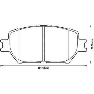 TOYOTA Тормозные колодки передн. Camry 01- Jurid 572553J