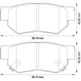 Тормозные колодки задн. KIA Soul Jurid 572557J