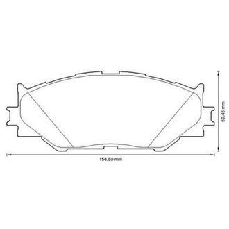 LEXUS Колодки тормозные передние IS 250 05- Jurid 572620J (фото 1)