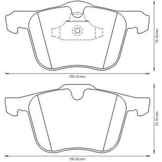 FORD гальмівні колодки передн.Galaxy,S-Max 08-,Volvo S60/80,V,XC 70 II 07- Jurid 573179J