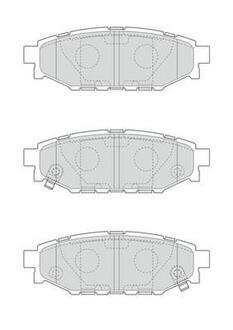 SUBARU Тормозные колодки задн. Forester,Impreza,Legacy,Outback Jurid 573380J