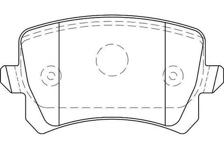 VW Тормозные колодки задн. Audi A3 03-Golf V, Caddy III, TouranSkoda Octavia Jurid 573667J