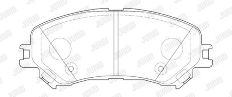 RENAUTL Колодки гальмівні пер. Espace 1,6dCi 15- Jurid 573673J