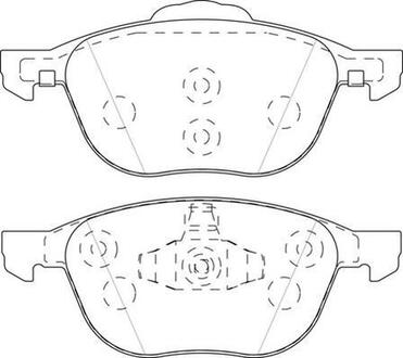 FORD Тормозные колодки передн.C-Max,Focus II,III,Kuga I,II Mazda 3,5,Volvo 03- Jurid 573753J